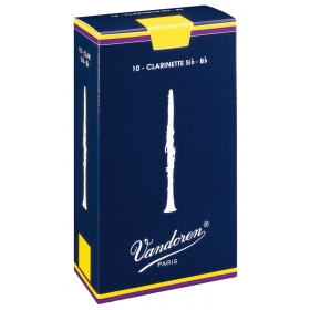 Vandoren Bb Clarinet Reeds 1 Traditional (10 BOX)