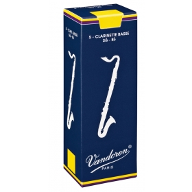 Vandoren Bass Clarinet Reeds 1Traditional (5 BOX)