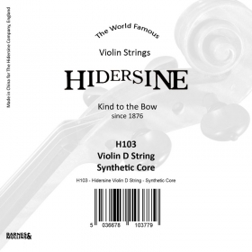 Hidersine Violin String D Synthetic core